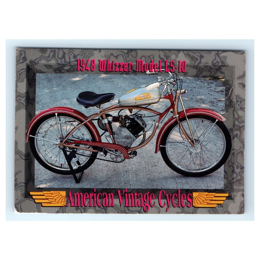 American Vintage Cycles Trading Card 1948 Whizzer Model LS-10 #188 Schwinn Multi